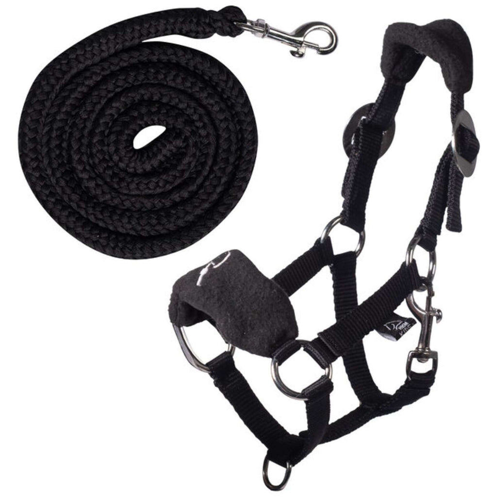 HKM Hobby Horsing Fleece Halster Zwart