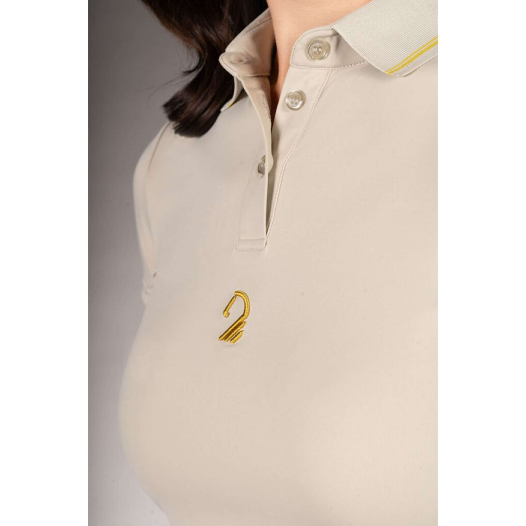 Lauria Garrelli Poloshirt Limone Grijs/Beige
