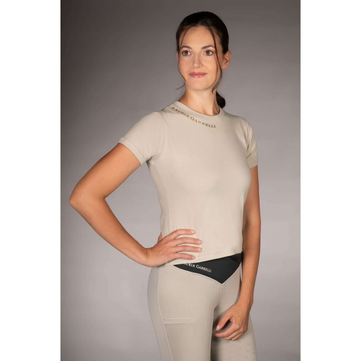 Lauria Garrelli T-Shirt Limone Grijs/Beige