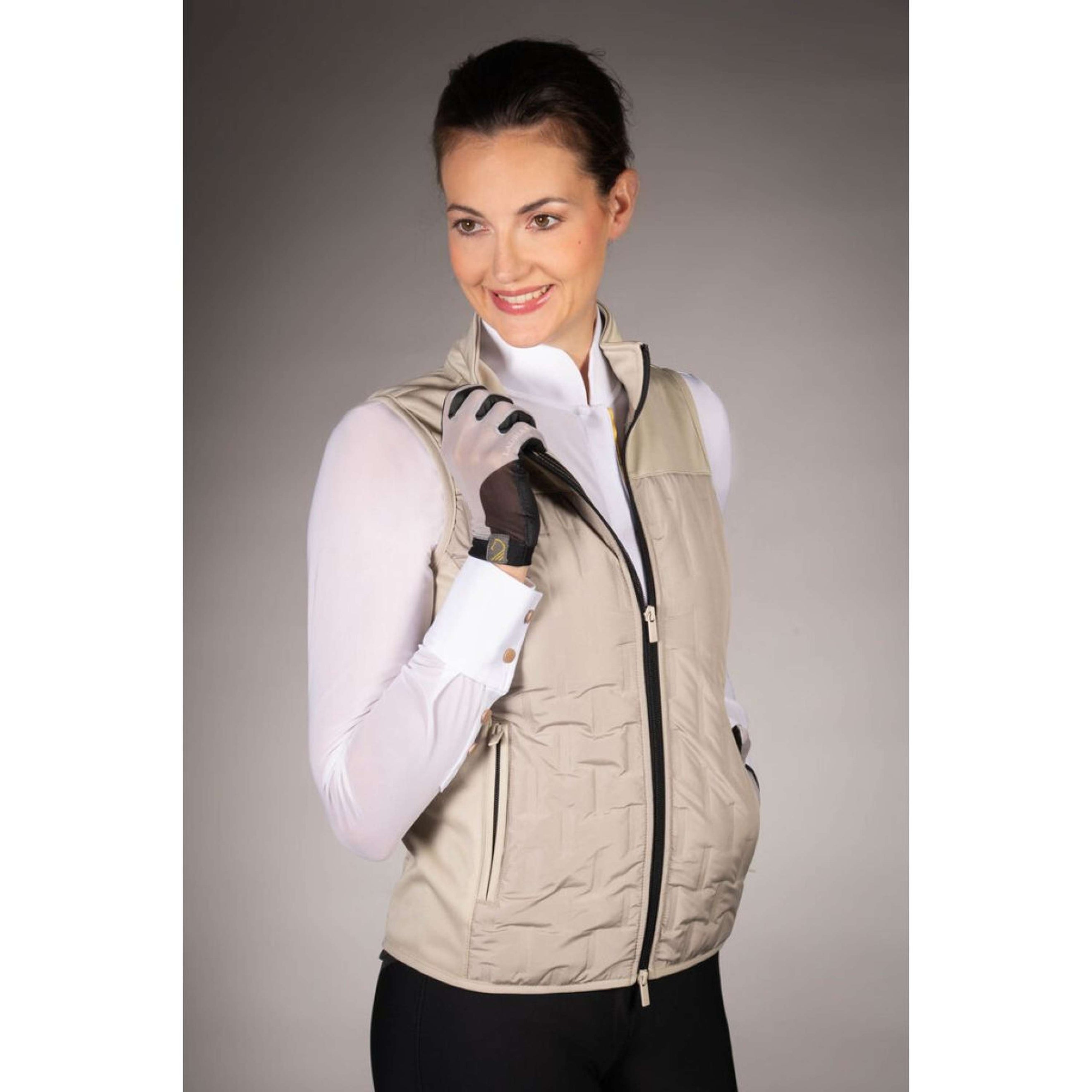 Lauria Garrelli Bodywarmer Limone Grijs/Beige Lauria Garrelli Bodywarmer Limone Grijs/Beige