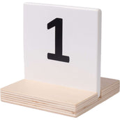 HKM Bakletters Hobby Horsing Springen Zwart/Wit