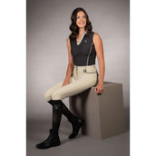 Lauria Garrelli Poloshirt Limone Mouwloos Zwart