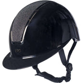 HKM Cap Lady Shield Brillant Zwart/Zilver