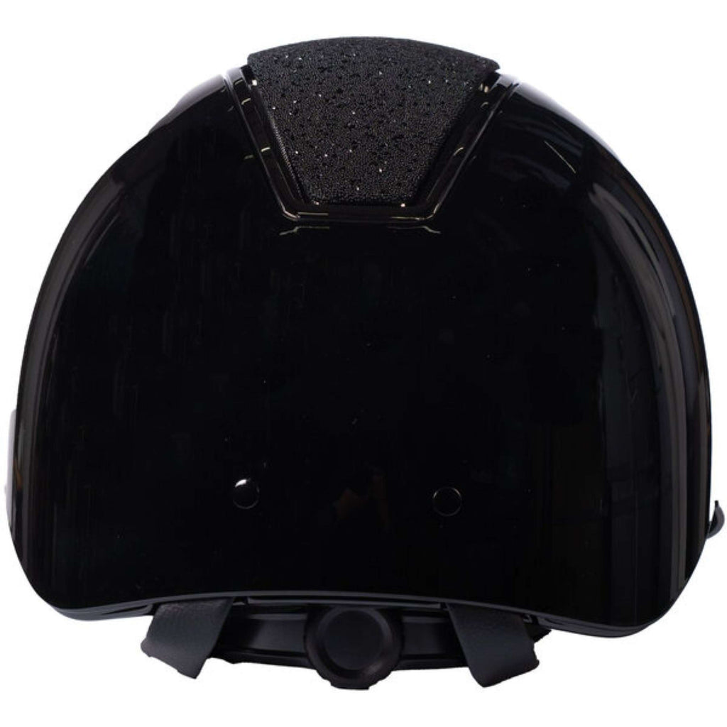 HKM Cap Lady Shield Brillant Zwart/Zilver