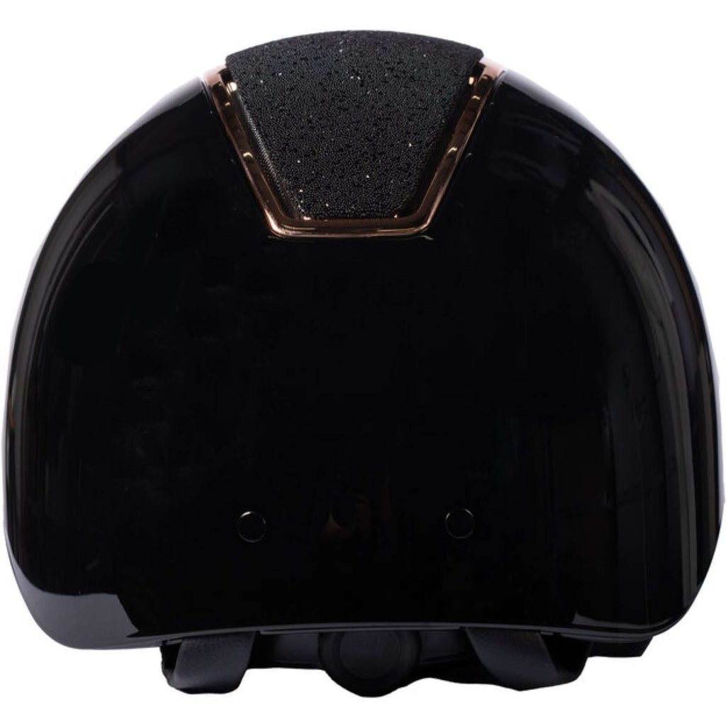 HKM Cap Lady Shield Brillant Zwart/Roségoud