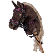 HKM Hobby Horsing Hoofdstel Zwart/Roze
