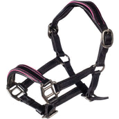 HKM Leren Halster Hobby Horsing Zwart/Roze