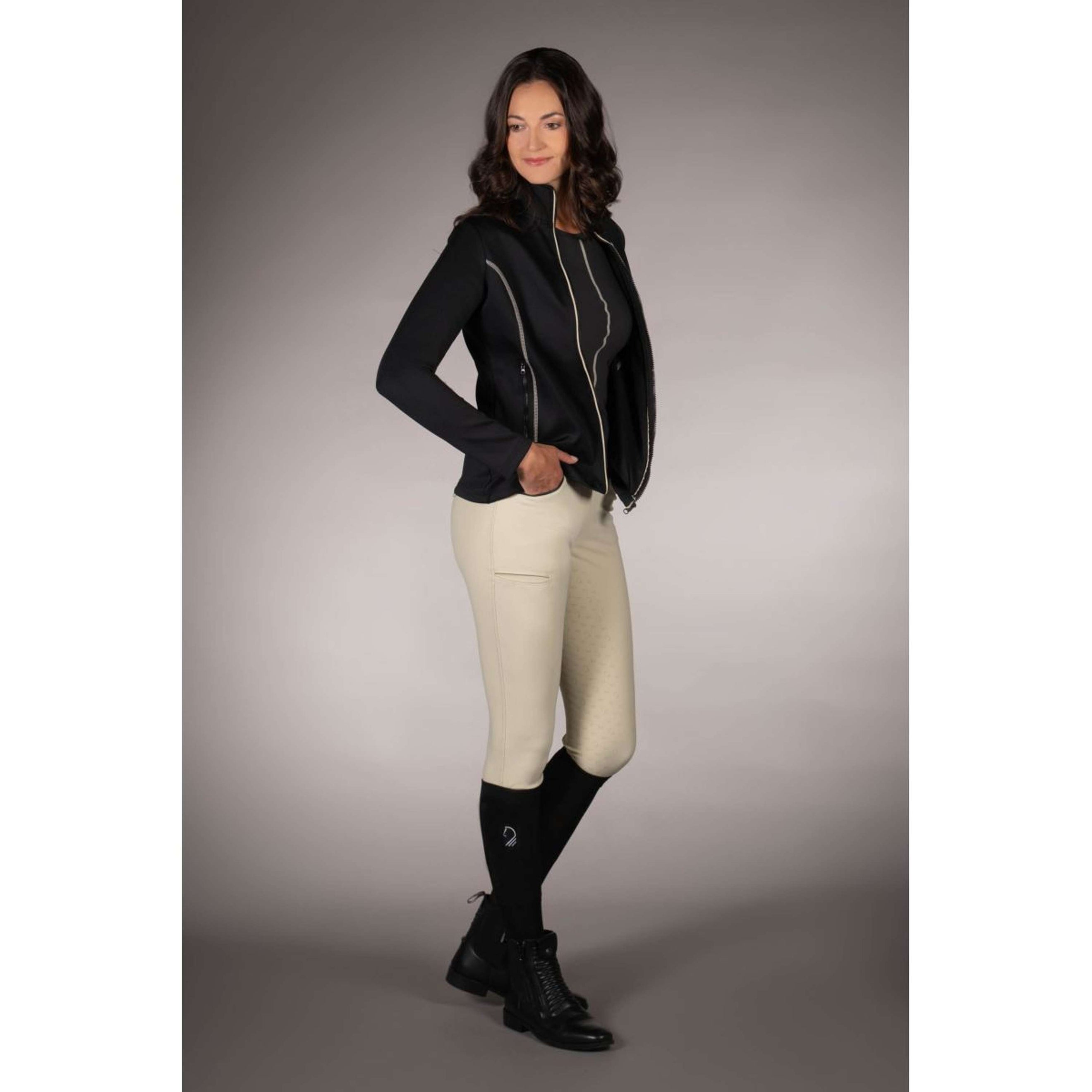 Lauria Garrelli Fleecevest Limone Zwart Lauria Garrelli Fleecevest Limone Zwart