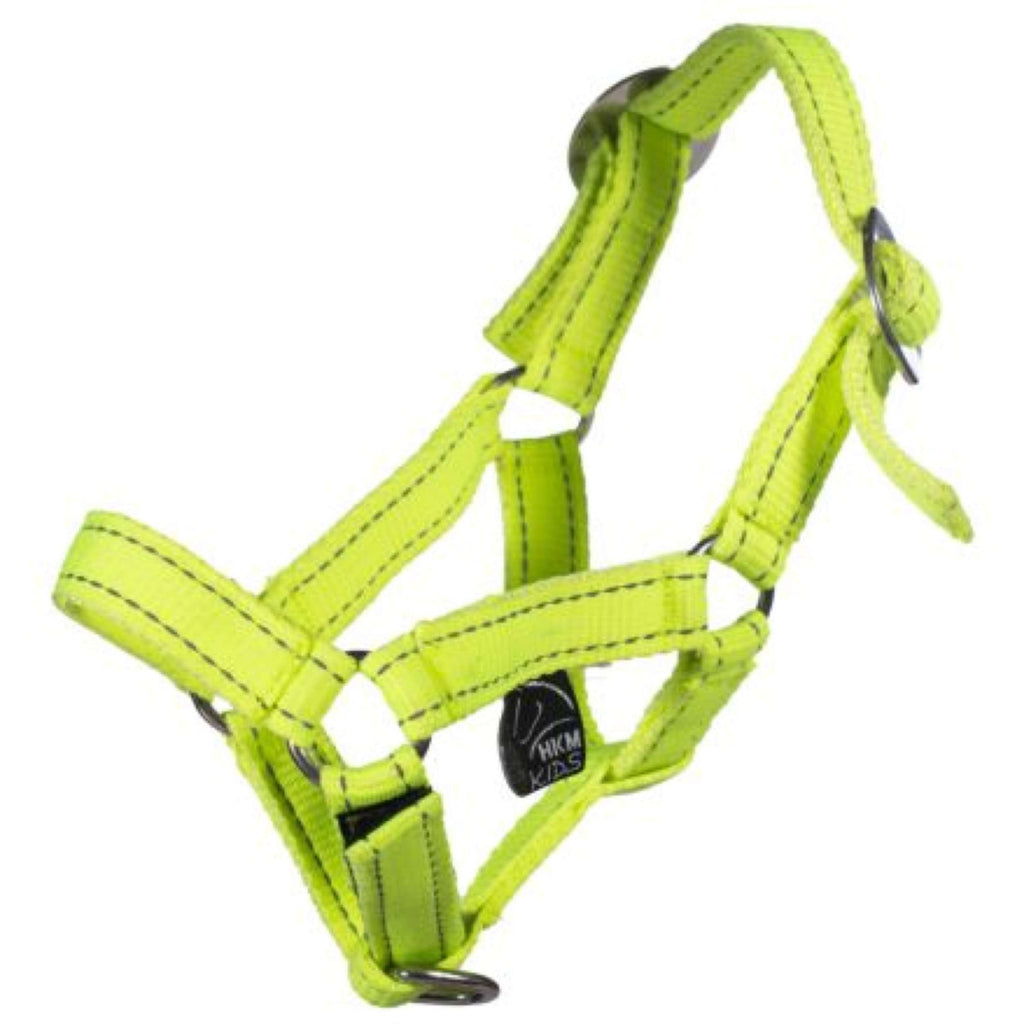HKM Hobby Horsing Halster Reflective Neon Geel