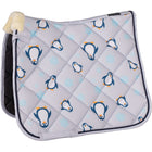 HKM Zadeldekje Pinguïn Dressuur Grijs/Blauw