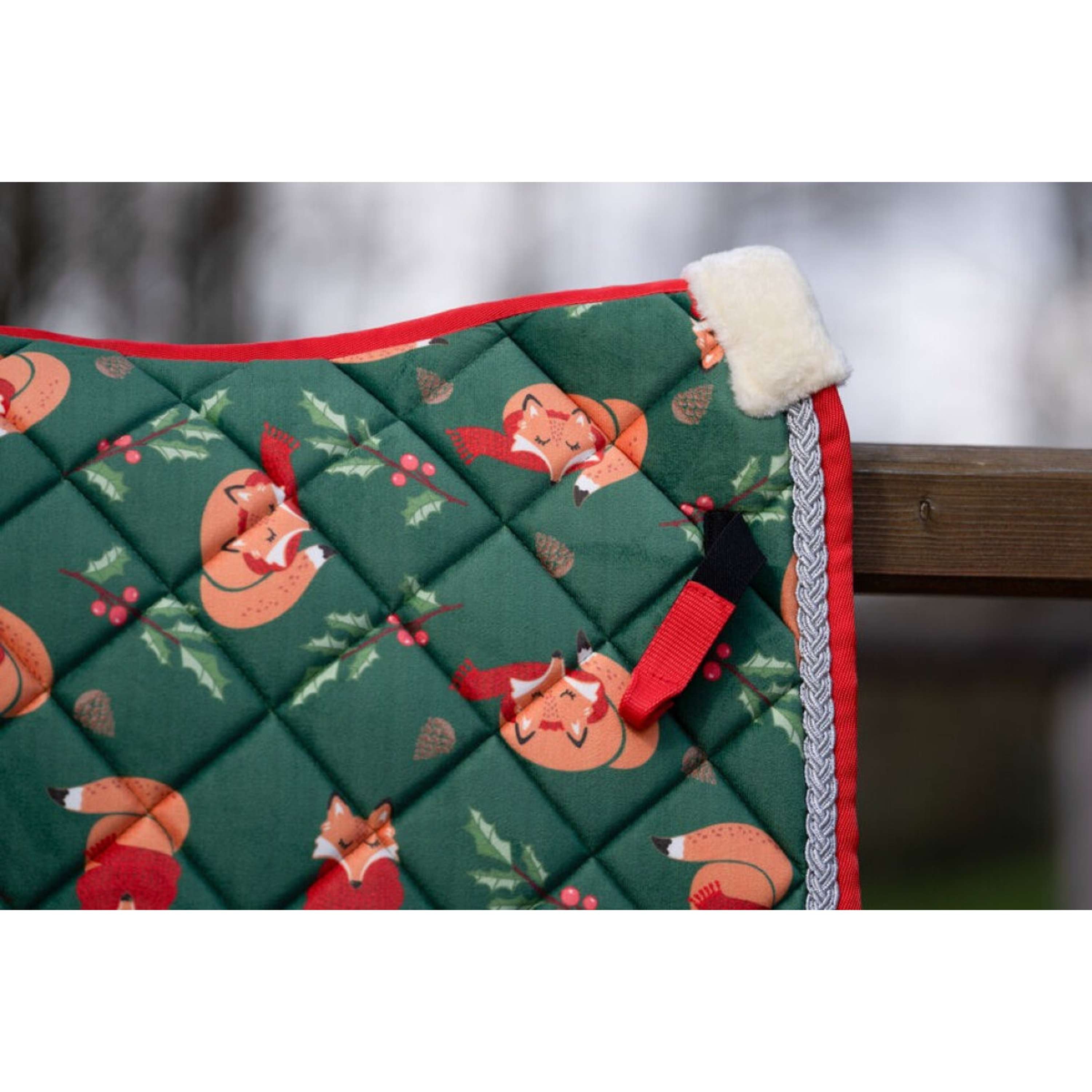 HKM Zadeldekje X-Mas Dressuur Donkergroen