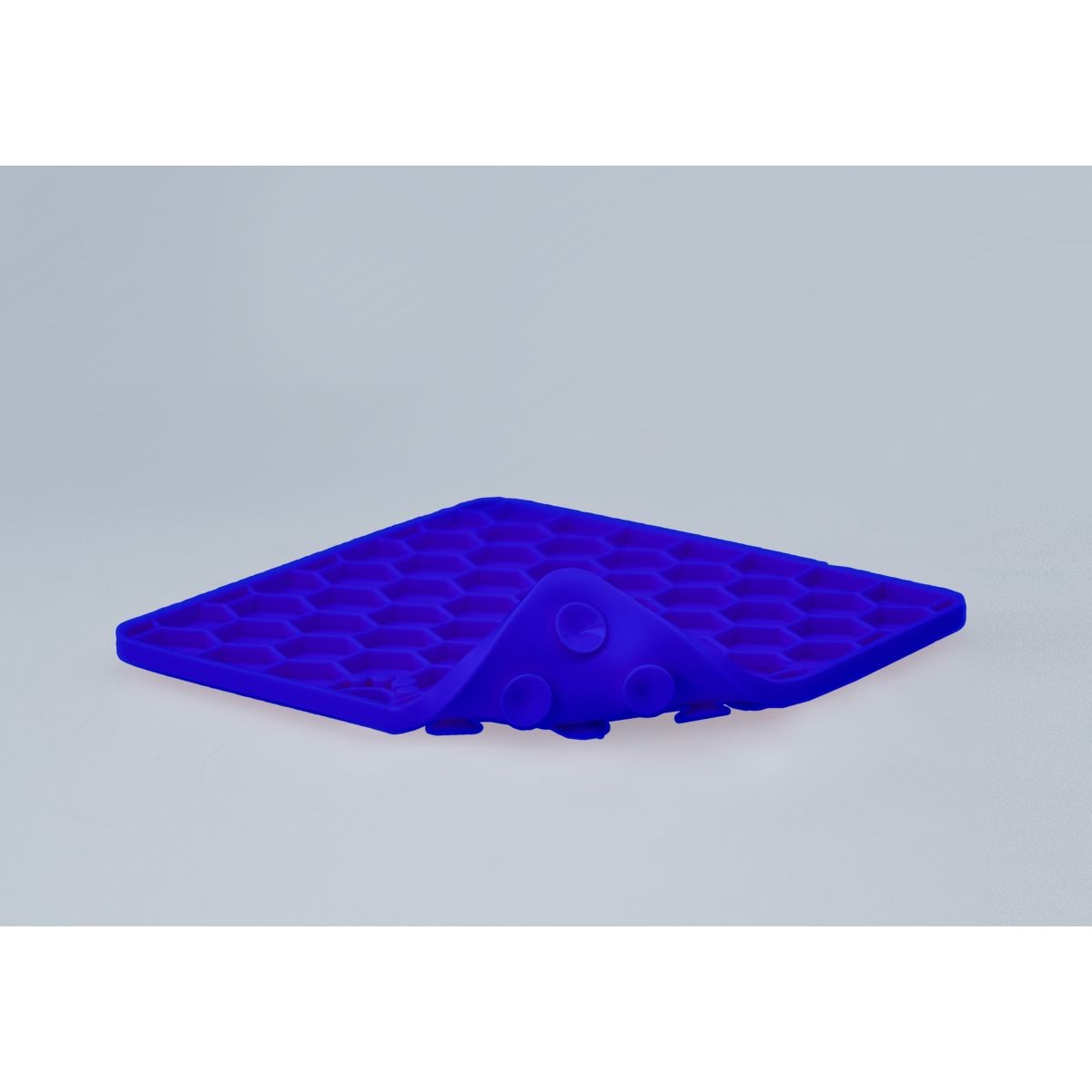 Eat Slow Live Longer Lick Mat Relax Blauw