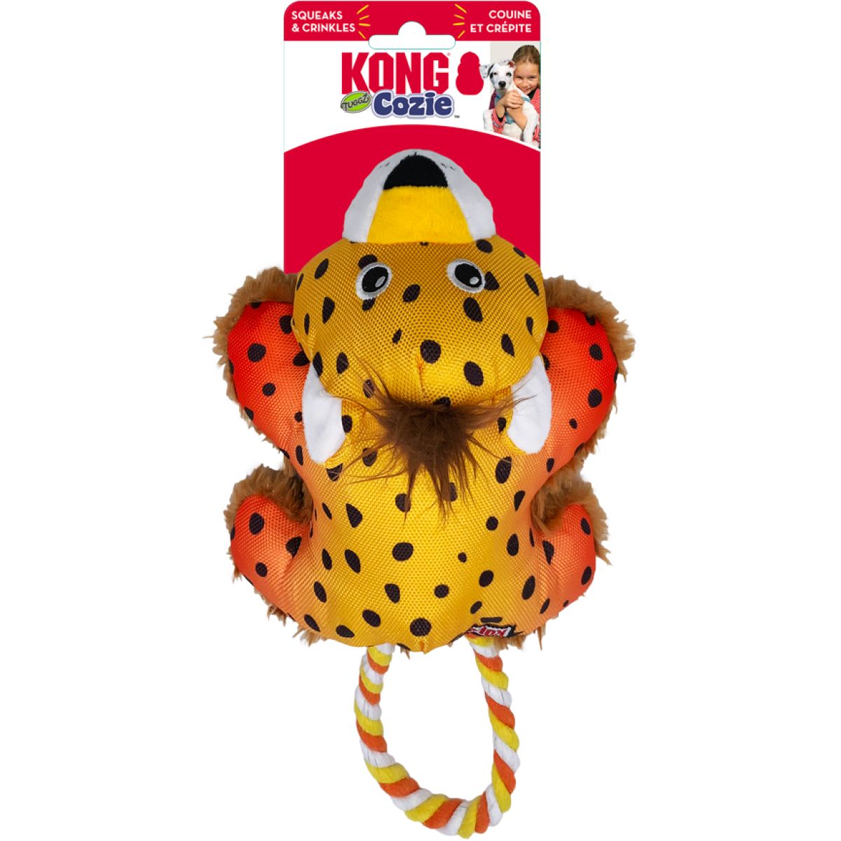 KONG Hondenspeeltje Cozie Truggz Cheetah