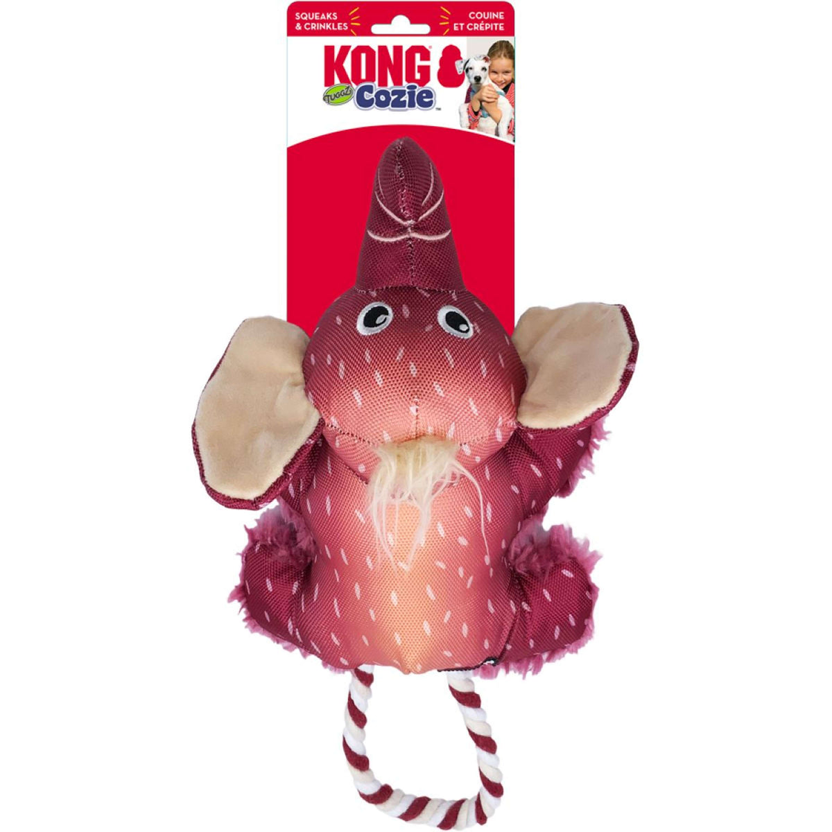 KONG Hondenspeeltje Cozie Truggz Olifant