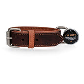 Spotted Pro! Hondenhalsband Leer Bruin