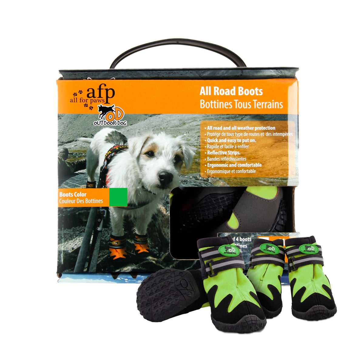 All For Paws Hondenschoenen All Road Groen