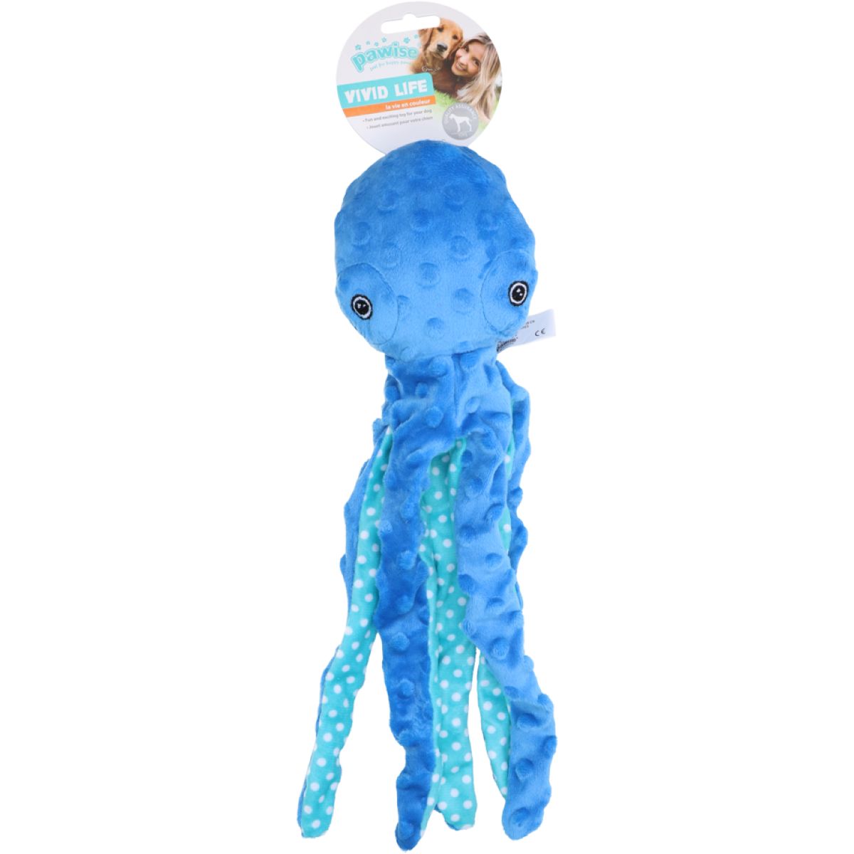 Pawise Hondenspeeltje Plush Octopus Multicolor