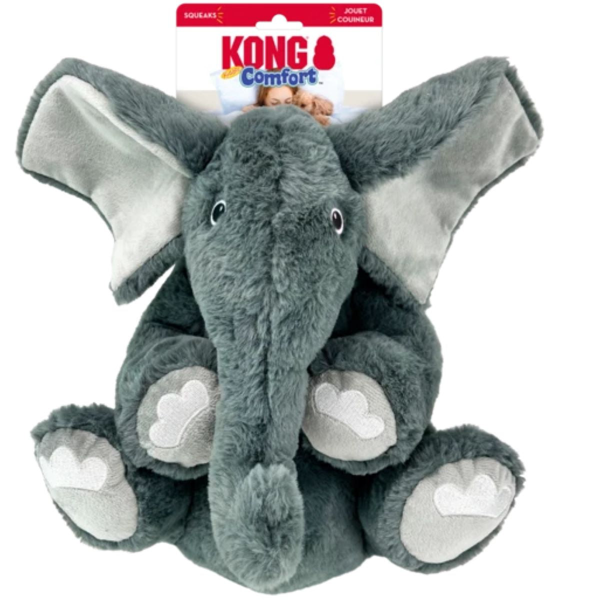 KONG Speelgoed Comfort Kiddos Jumbo Elepthant Grijs