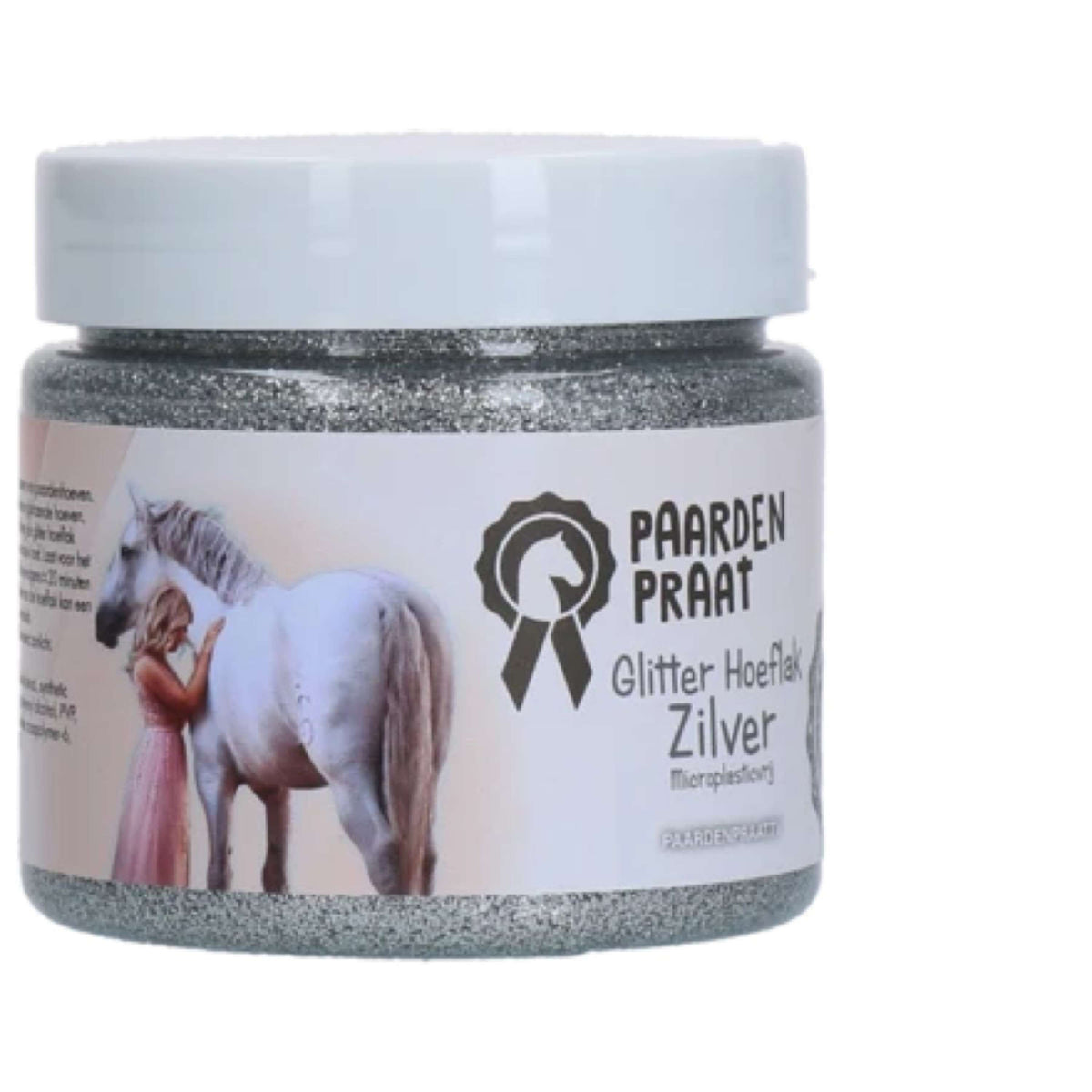 Paardenpraat Hoeflak Glitter Zilver