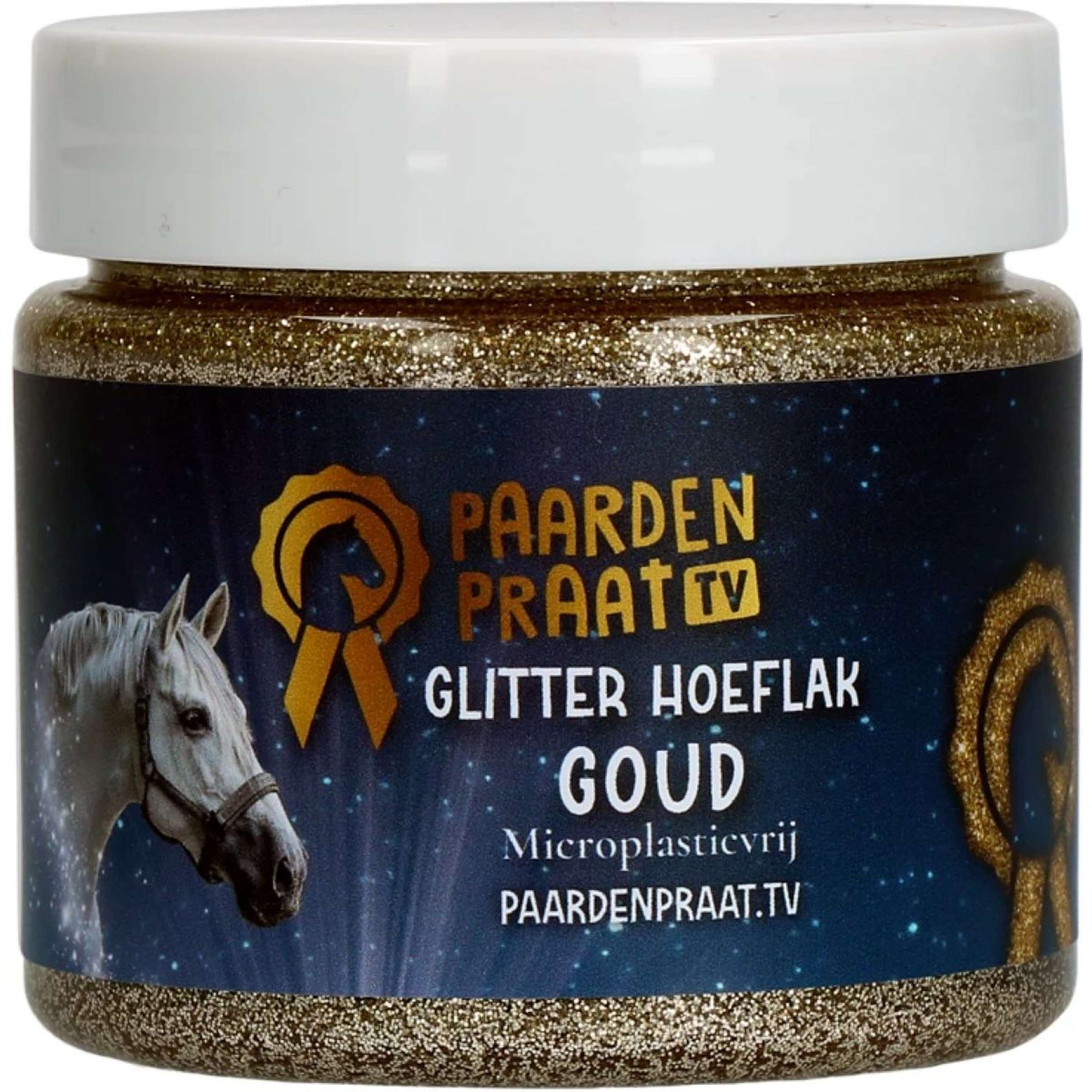 Paardenpraat Hoeflak Glitter Goud Paardenpraat Hoeflak Glitter Goud