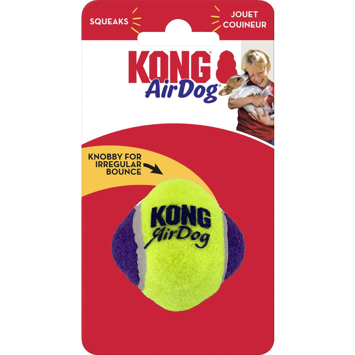 KONG AirDog Squeaker Knobby Bal