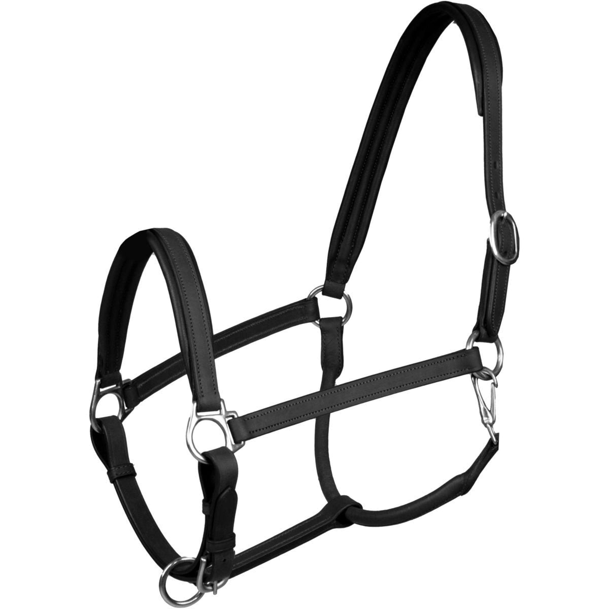 HORKA Halster Stockholm Leather Zwart/Zilver