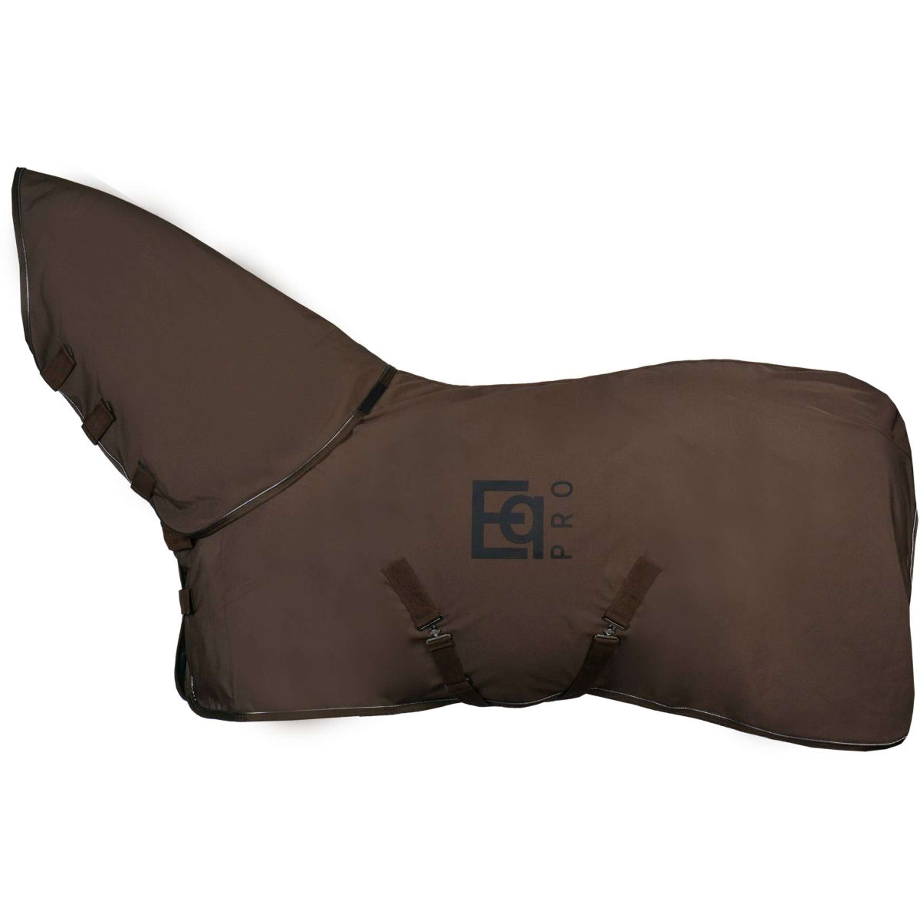 EQPRO Softshell Deken met Oprolbare Hals Chocolade