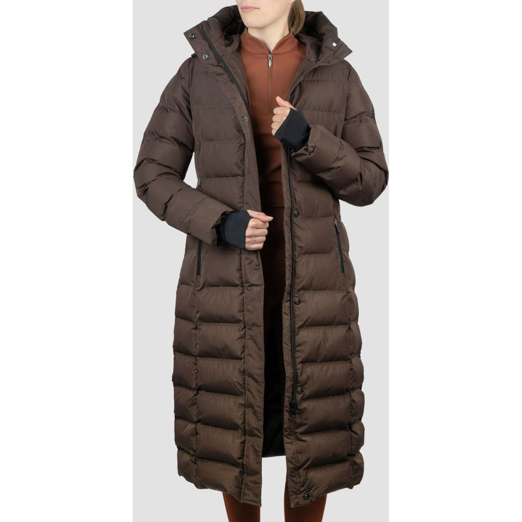 EQPRO Lange Pufferjas Eloise Chocolade