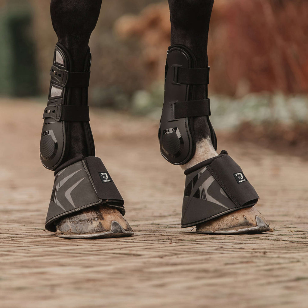 EQPRO Peesbeschermers Carbon Look Zwart