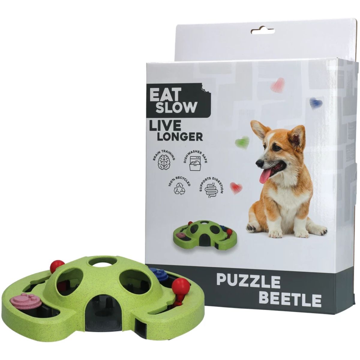 Eat Slow Live Longer Puzzel Beetle