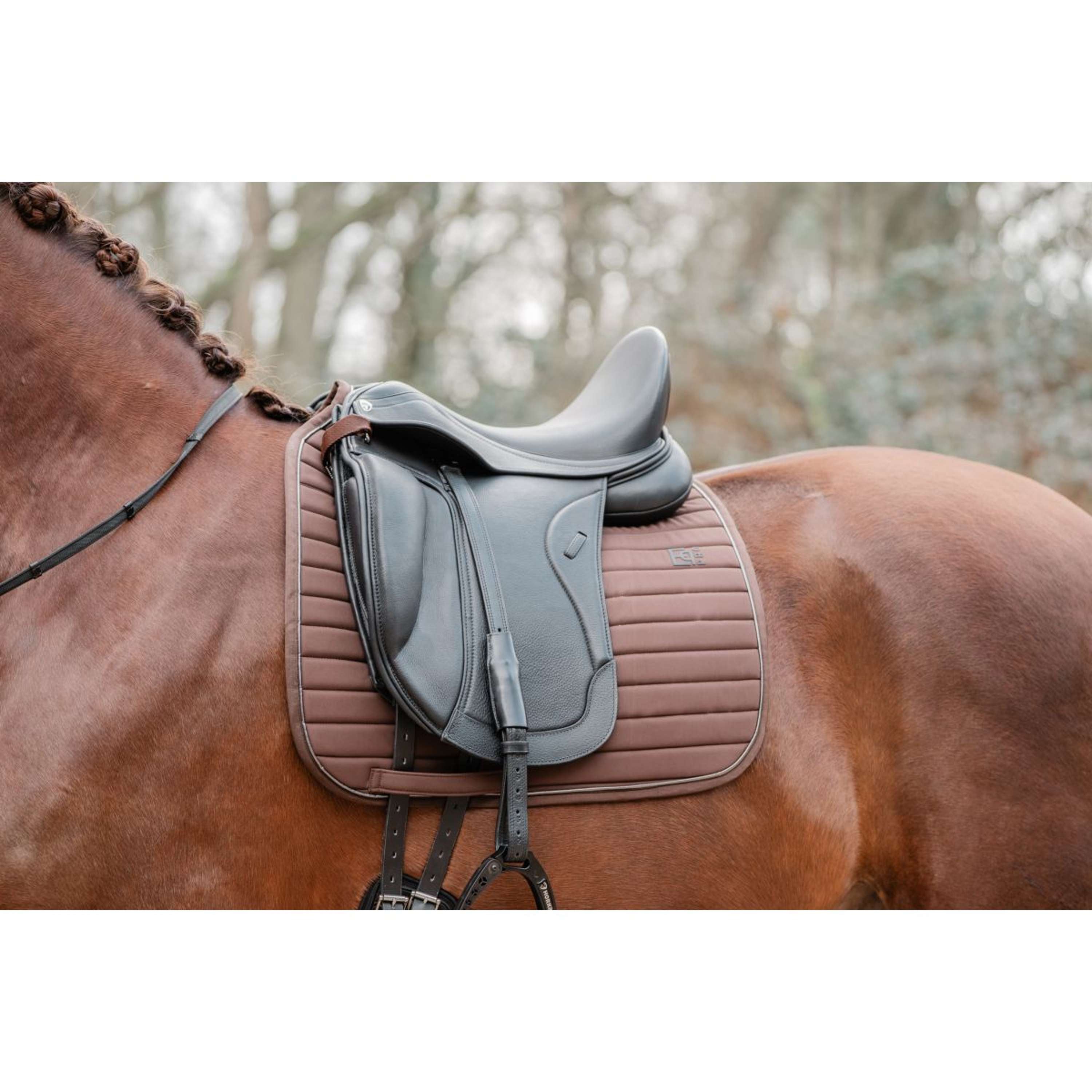 EQPRO Zadeldekje Softshell Dressuur Chocolade
