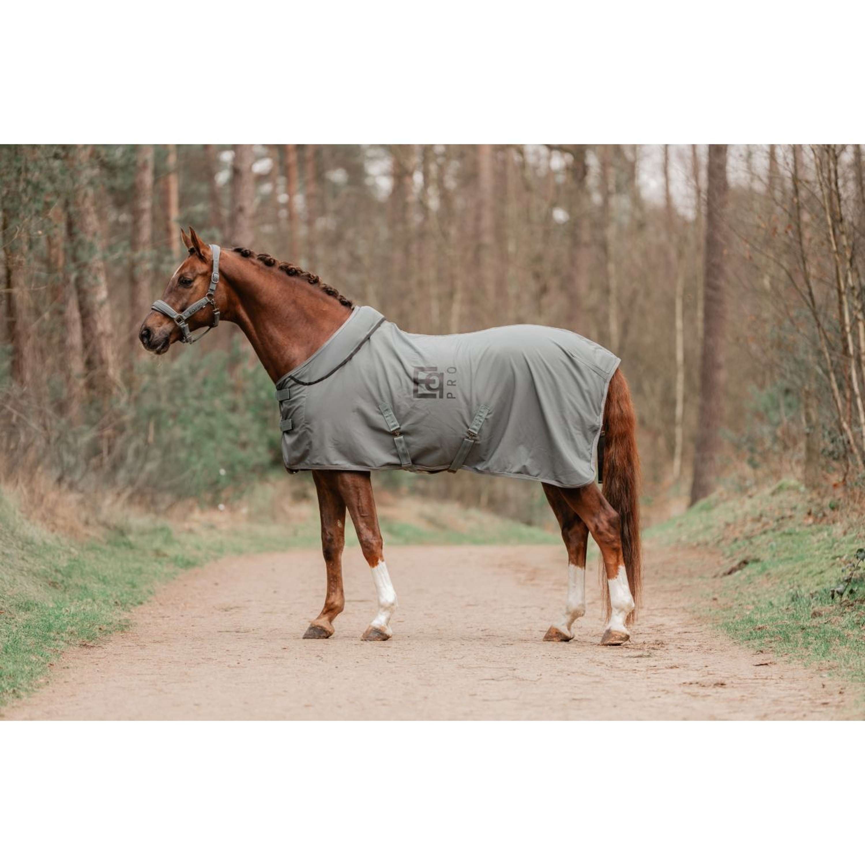 EQPRO Softshell Deken met Oprolbare Hals Shadow Steel