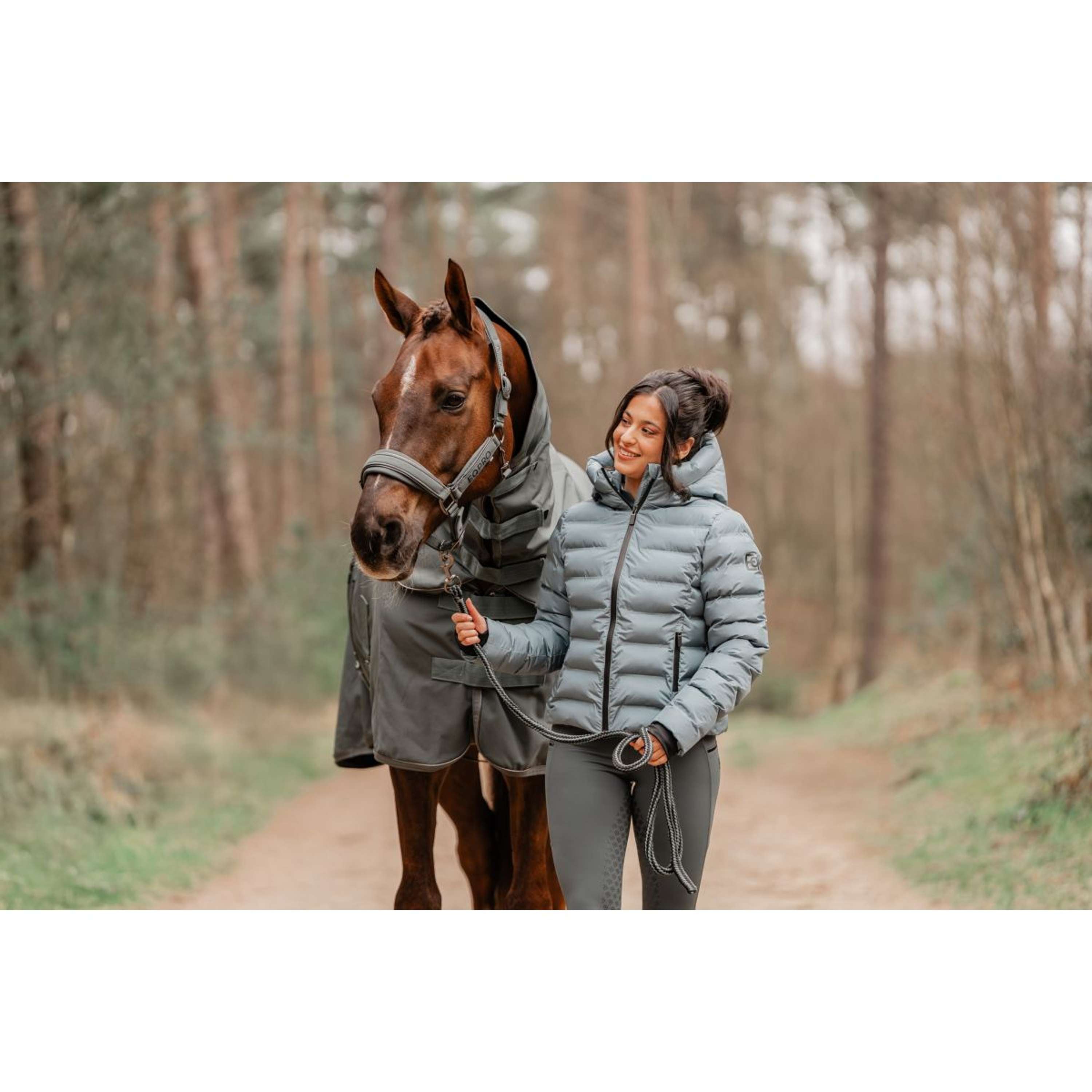 EQPRO Softshell Deken met Oprolbare Hals Shadow Steel