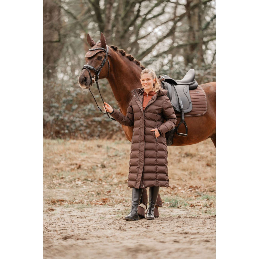 EQPRO Lange Pufferjas Eloise Chocolade