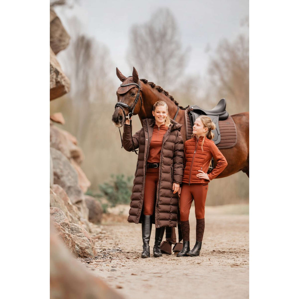 EQPRO Lange Pufferjas Eloise Chocolade