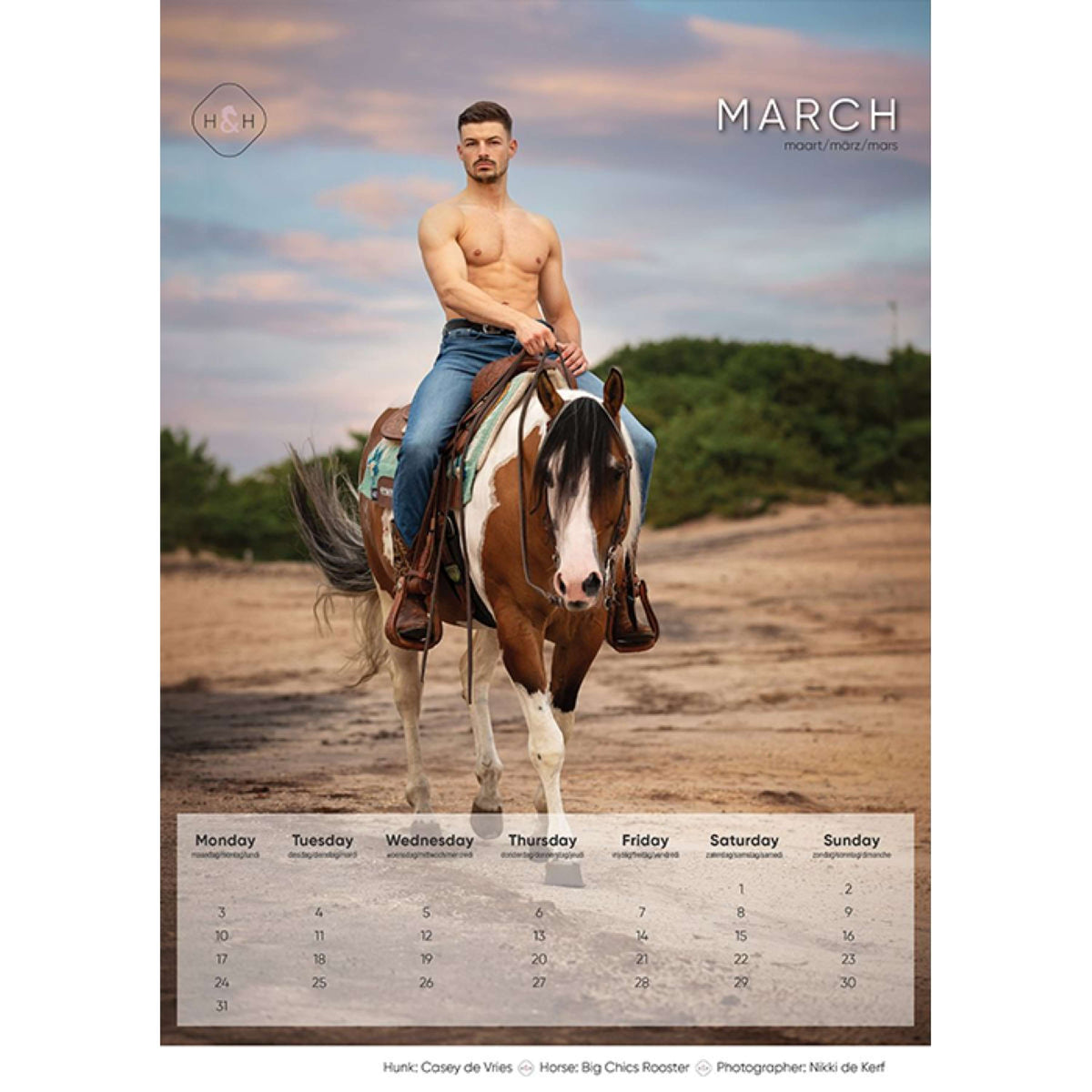 Horse and Hunk kalender 2025