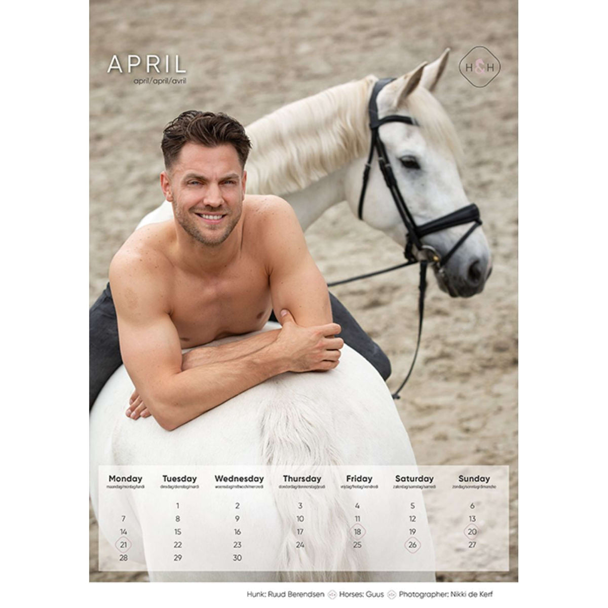 Horse and Hunk kalender 2025