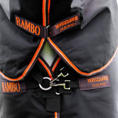 Rambo Supreme Turnout Waterproof 1680D Med Zwart/Oranje