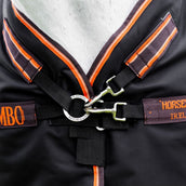 Rambo Supreme Turnout Waterproof 1680D Med Zwart/Oranje