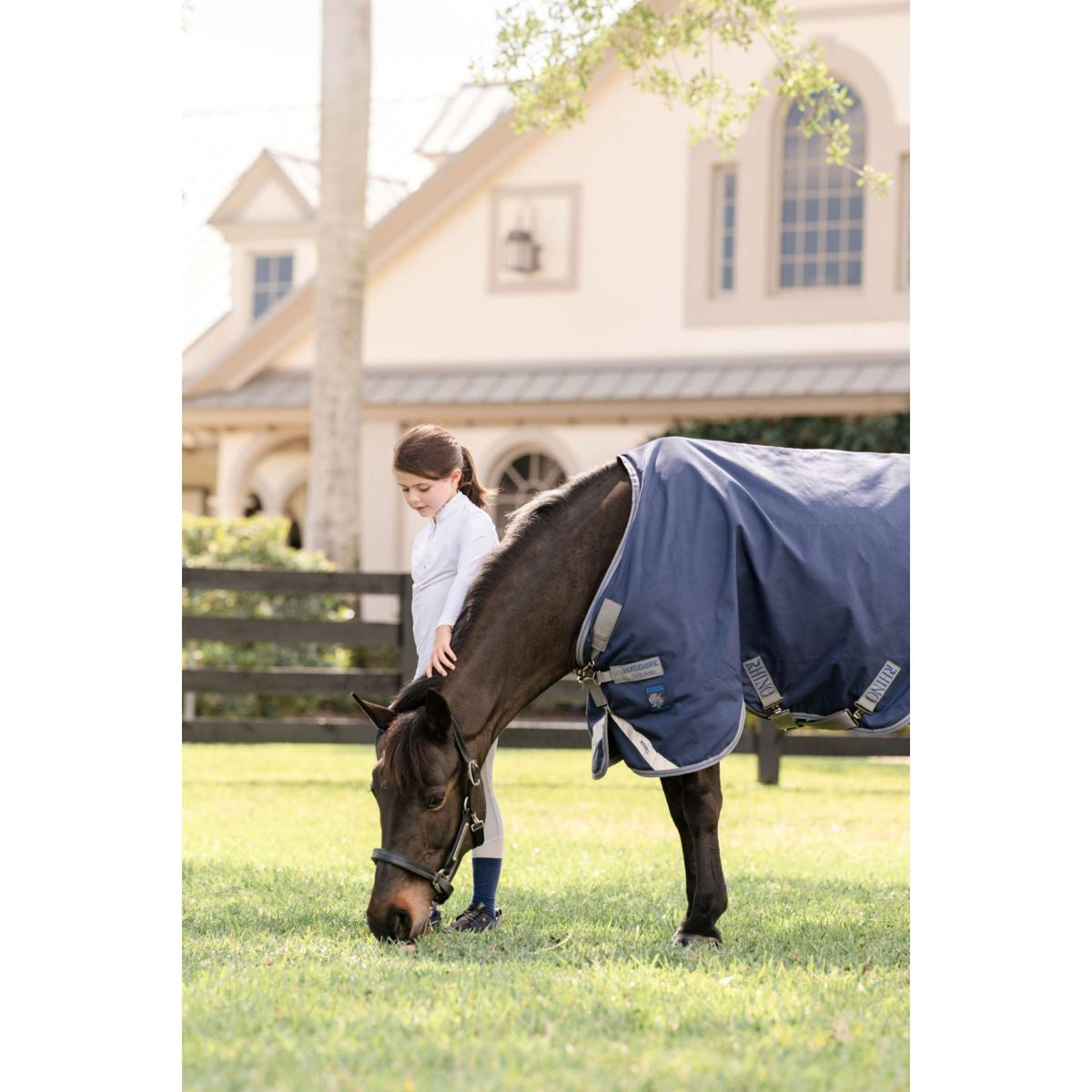 Rhino Pony Turnout 250g Varilayer Navy/Titanium Grey/Classic Blue