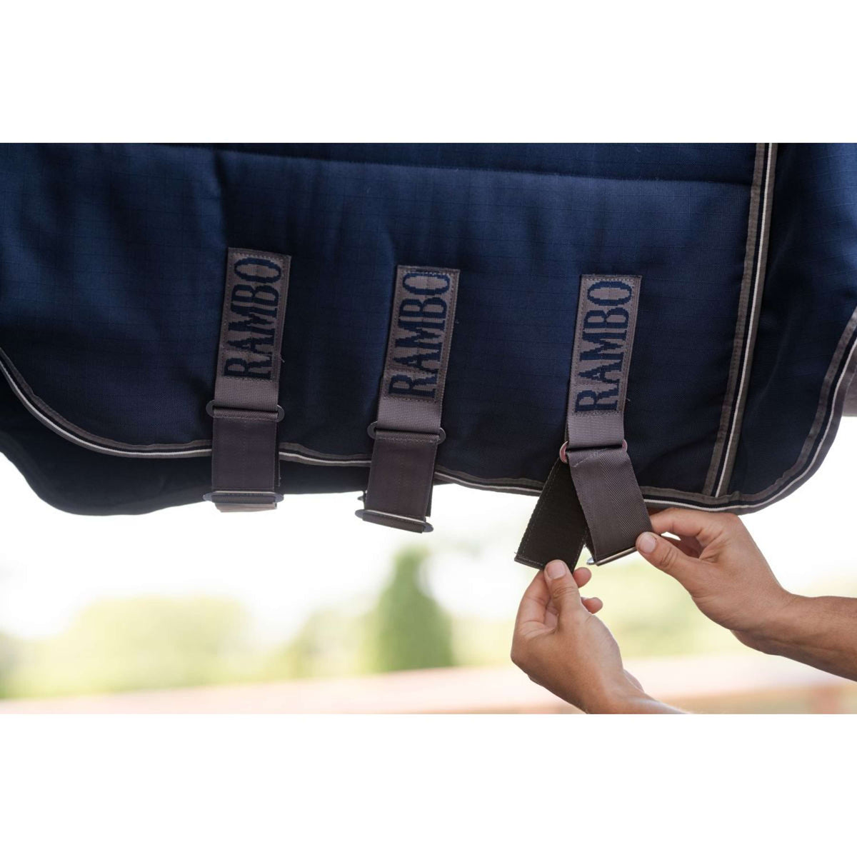 Rambo Optimo Staldeken Plus 400g Navy/Thunderstorm Grey/Silver