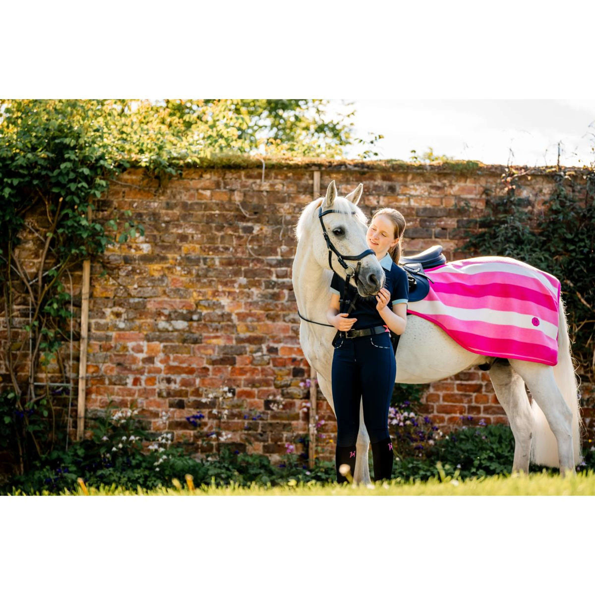 Horseware Uitrijdeken Newmarket Witney Pink