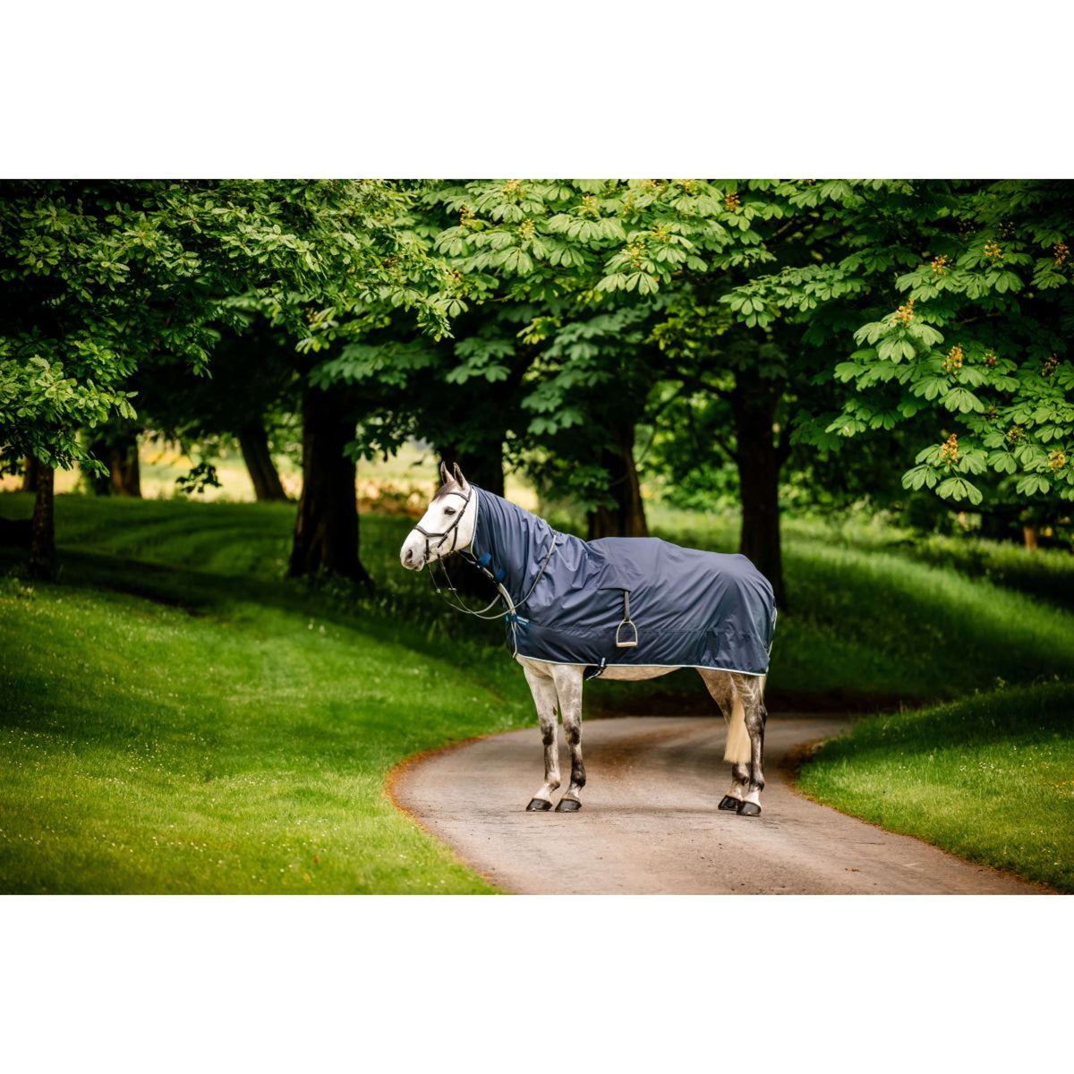 Horseware Regenuitrijdeken Newmarket Witney Navy