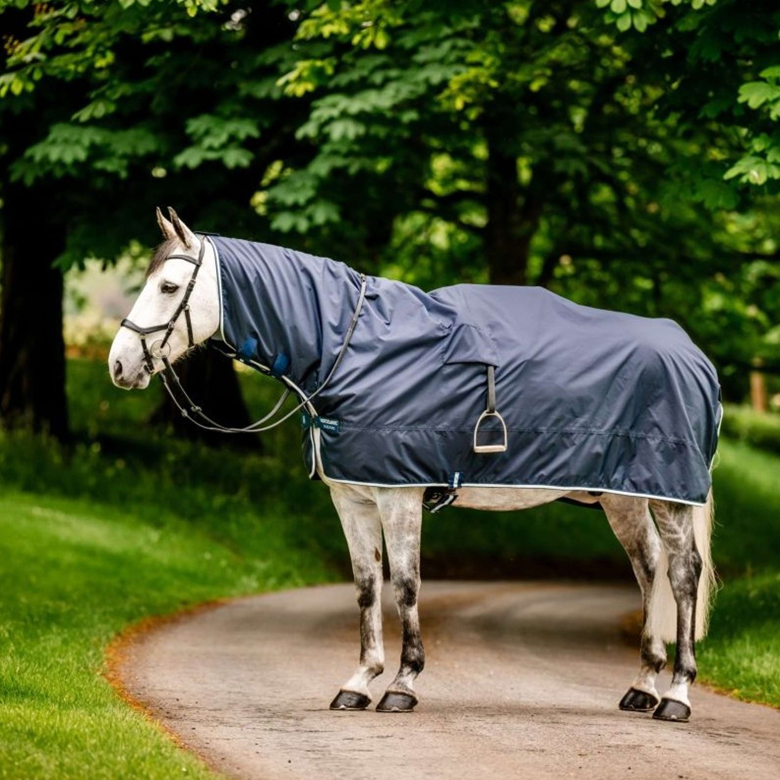 Horseware Regenuitrijdeken Newmarket Witney Navy