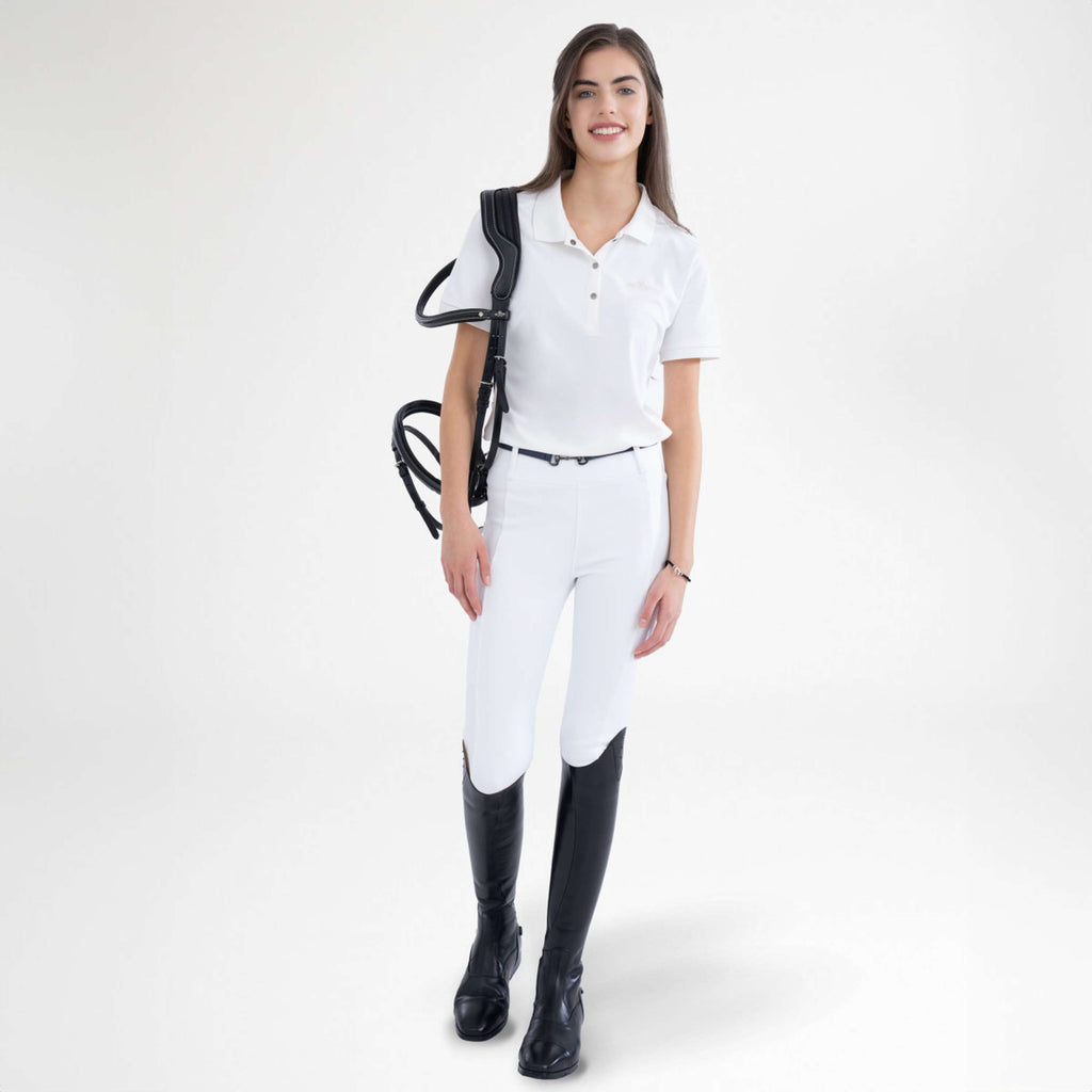 HV Polo Rijlegging HVPManou Full Grip Wit