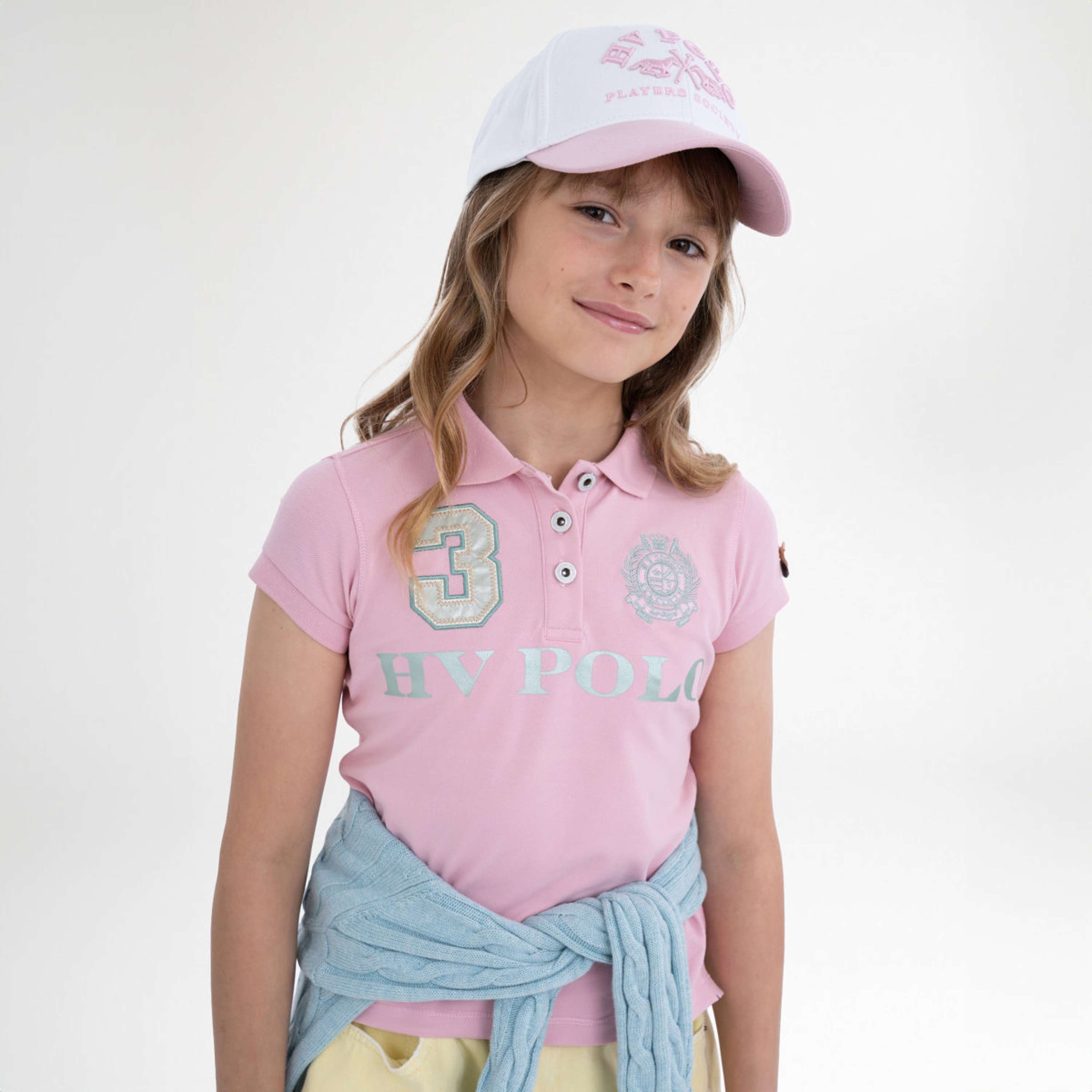 HV Polo Polo Shirt Favouritas EQ Kids Pretty Pink