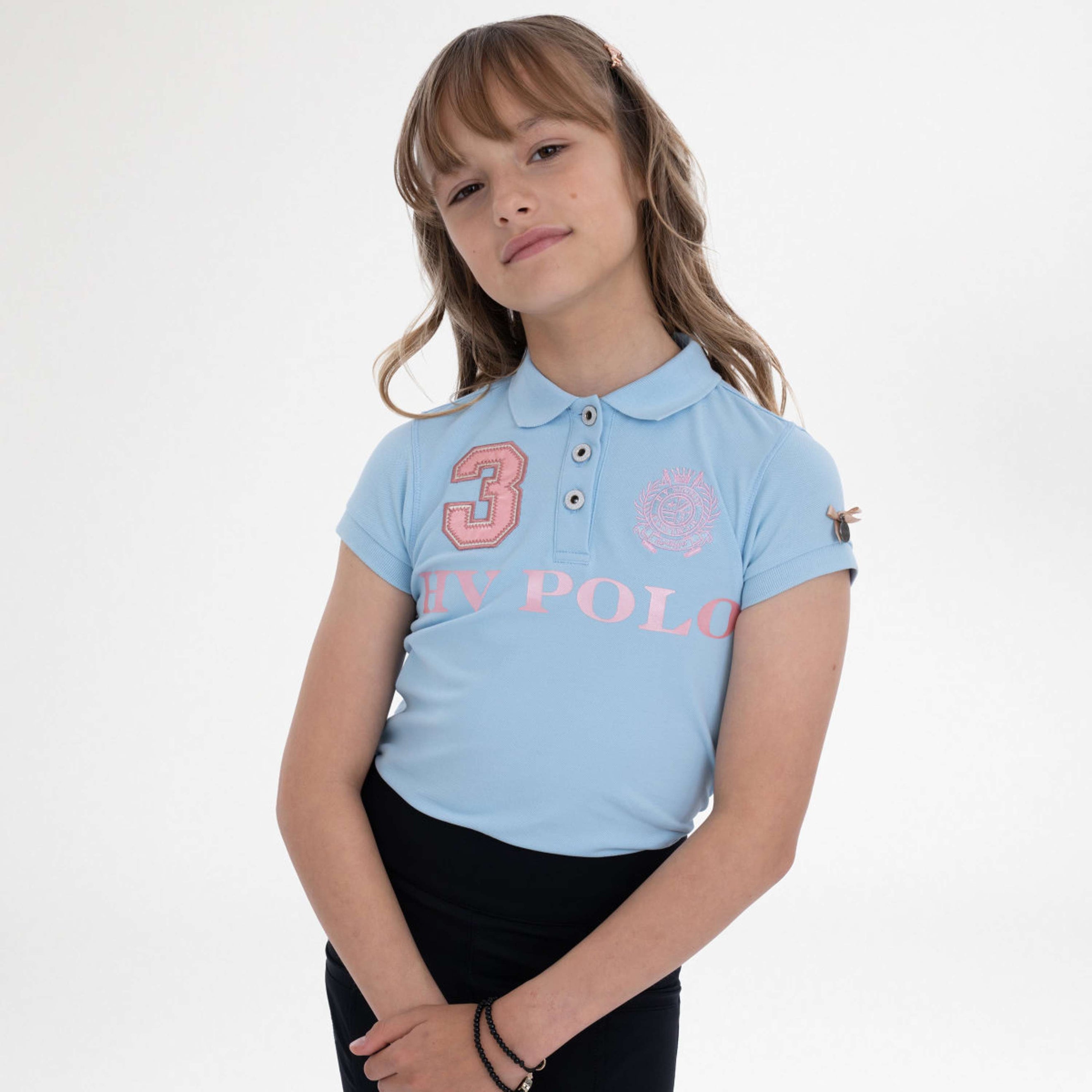 HV Polo Polo Shirt Favouritas EQ Kids Powder Blue HV Polo Polo Shirt Favouritas EQ Kids Powder Blue