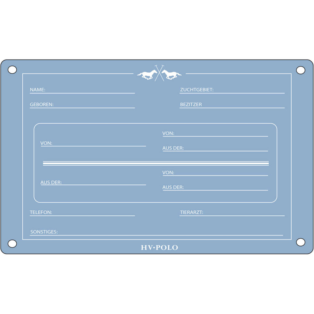 HV Polo Stalplaat HVPPolo Duits Powder Blue