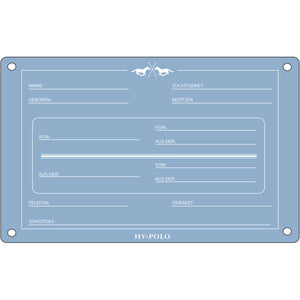 HV Polo Stalplaat HVPPolo Engels Powder Blue