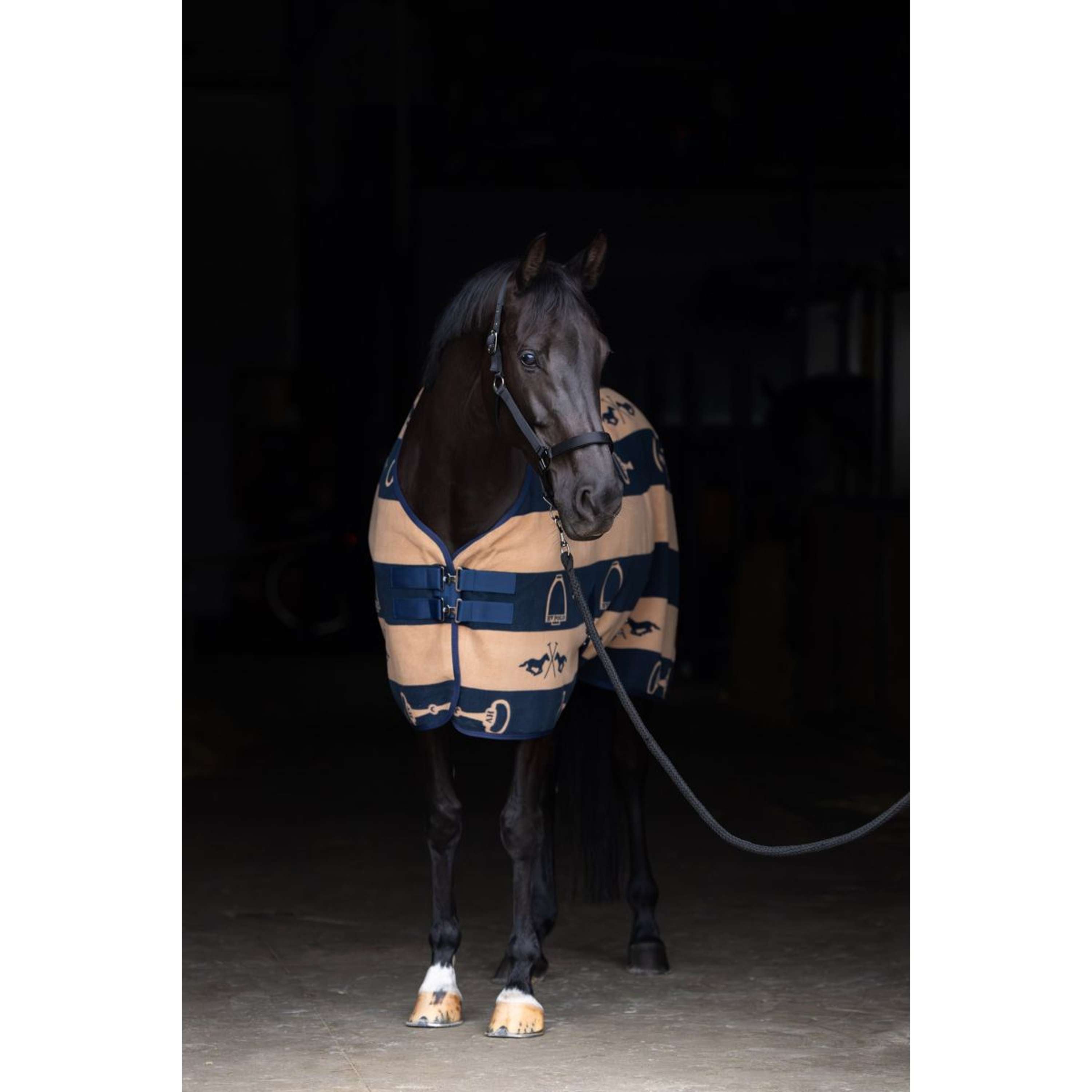 HV Polo Fleecedeken HVPGwenny Navy/Camel